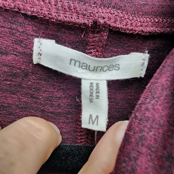 Maurices Dress Womens Medium Red Long Sleeve Cowl Neck Sweater *NWT* - Picture 2 of 13